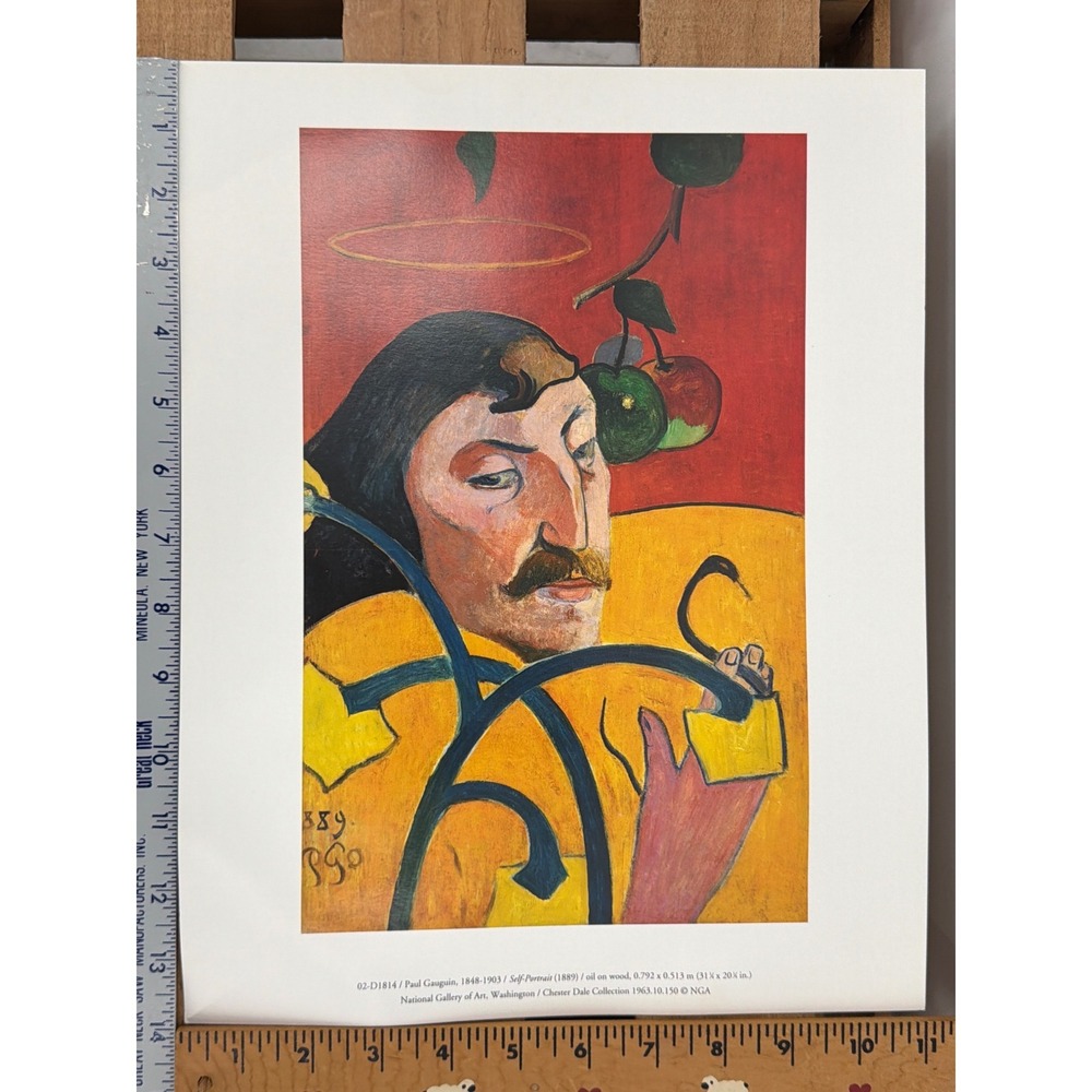 Paul Gauguin Self-Portrait 1889 Art Print National Gallery‎ of Art 11x14 Yellow